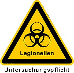 Unterschungspflicht durch USI auf Legionellen im Trinkwasser